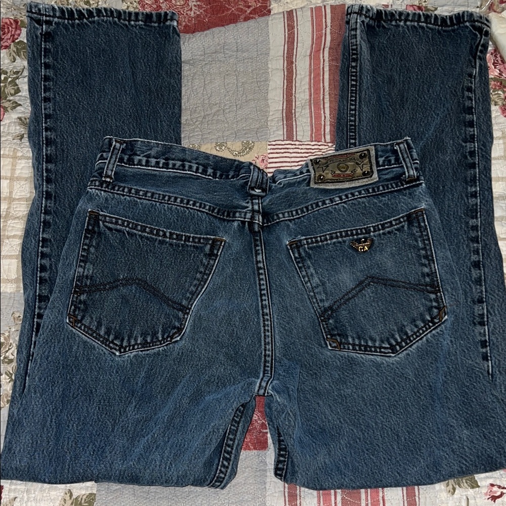 Vintage Armani jeans 33” x 30” straight